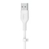 Belkin Kabel BoostCharge USB-A do Ligtning silikonowy 2m, biały